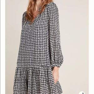 Anthropologie ◦ NWOT Maeve sterling houndstooth tunic XS